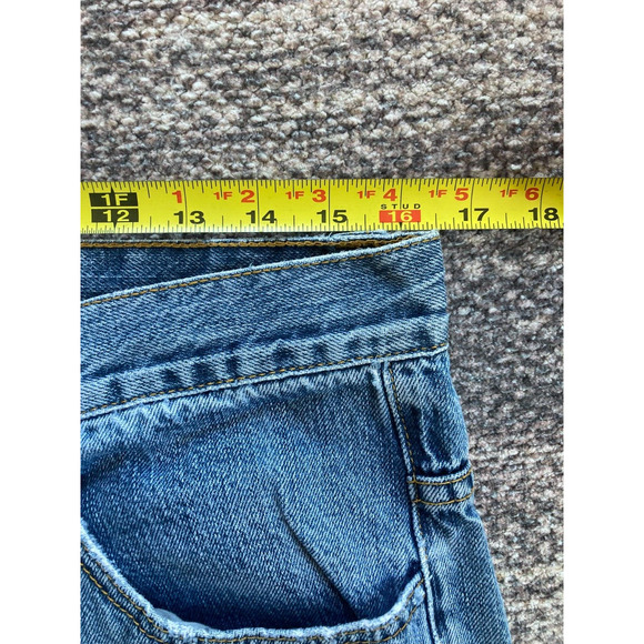 VTG Men's Sz 31x32 ANCHOR BLUE Jeans Relaxed Fit Y2K Grunge Pants - Picture 2 of 8